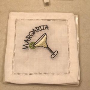 Lord & Taylor Irish linen margarita napkins NWT